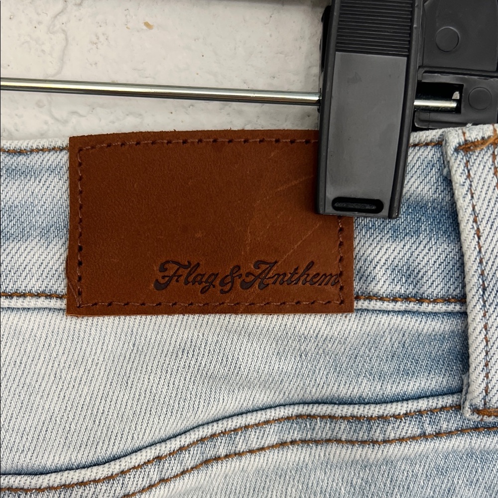Flag & Anthem Blue Straight Leg Jeans Classic Style - Picture 7 of 12